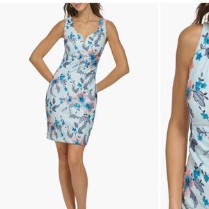 GUESS blue embroidered dress